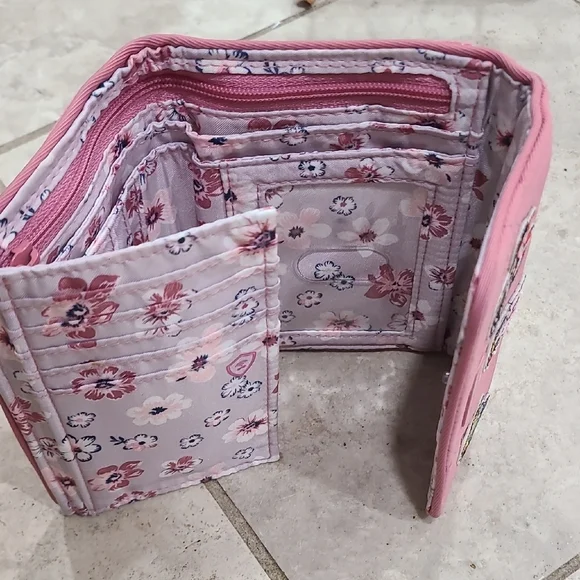 Vera Bradley Pink Quilted Wallet with Disney Characters RFID PROTECTION - Picture 14 of 14